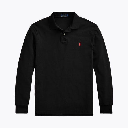 Ralph Lauren Mesh-Langarm-Poloshirt