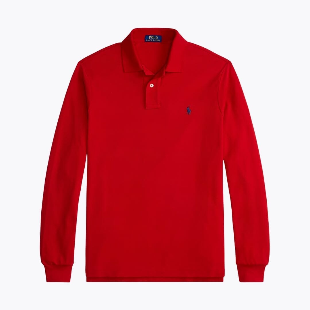Ralph Lauren Mesh-Langarm-Poloshirt