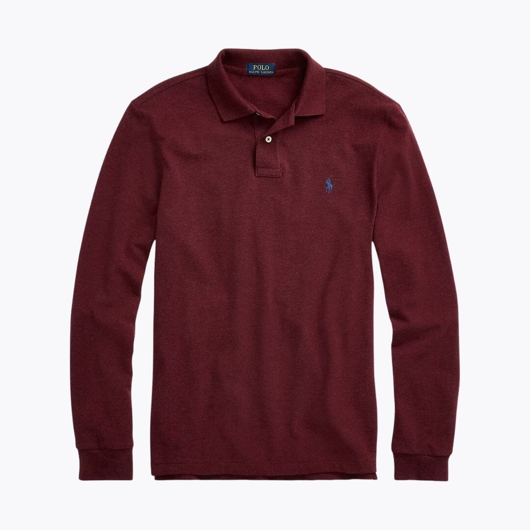 Ralph Lauren Mesh-Langarm-Poloshirt