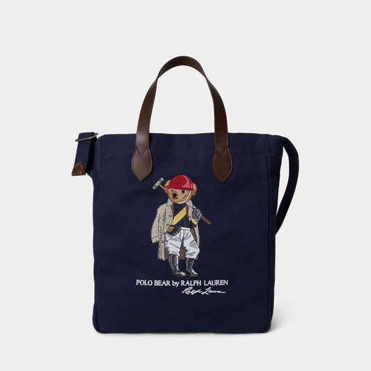 Ralph Lauren Polo Bear Canvas Shopper-Tasche