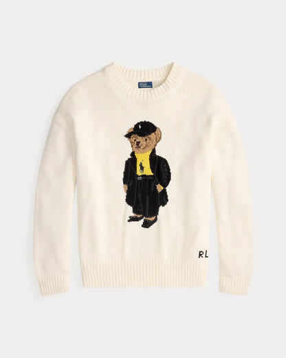 Ralph Lauren Polo Bear Baumwollpullover mit Rundhalsausschnitt