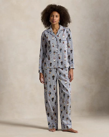 Ralph Lauren Polo Bear Pyjama-Set aus Baumwollsatin