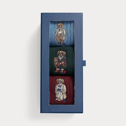 Ralph Lauren Polo Bear Crew 3-Socken-Geschenkset