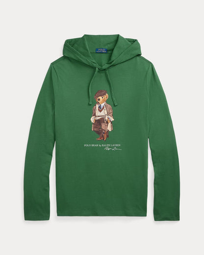 Ralph Lauren Polo Bear Jersey-T-Shirt mit Kapuze