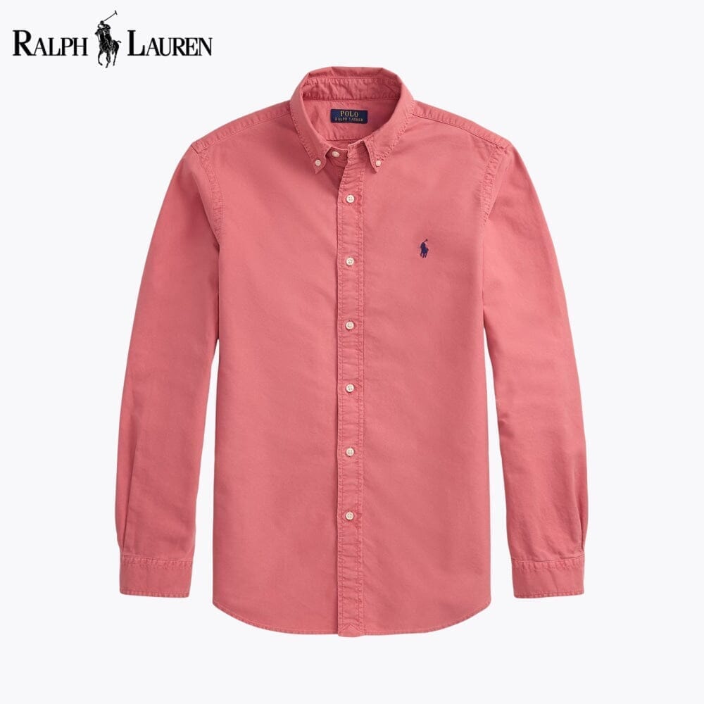 Ralph Lauren Slim Fit Stückgefärbtes Oxford-Hemd