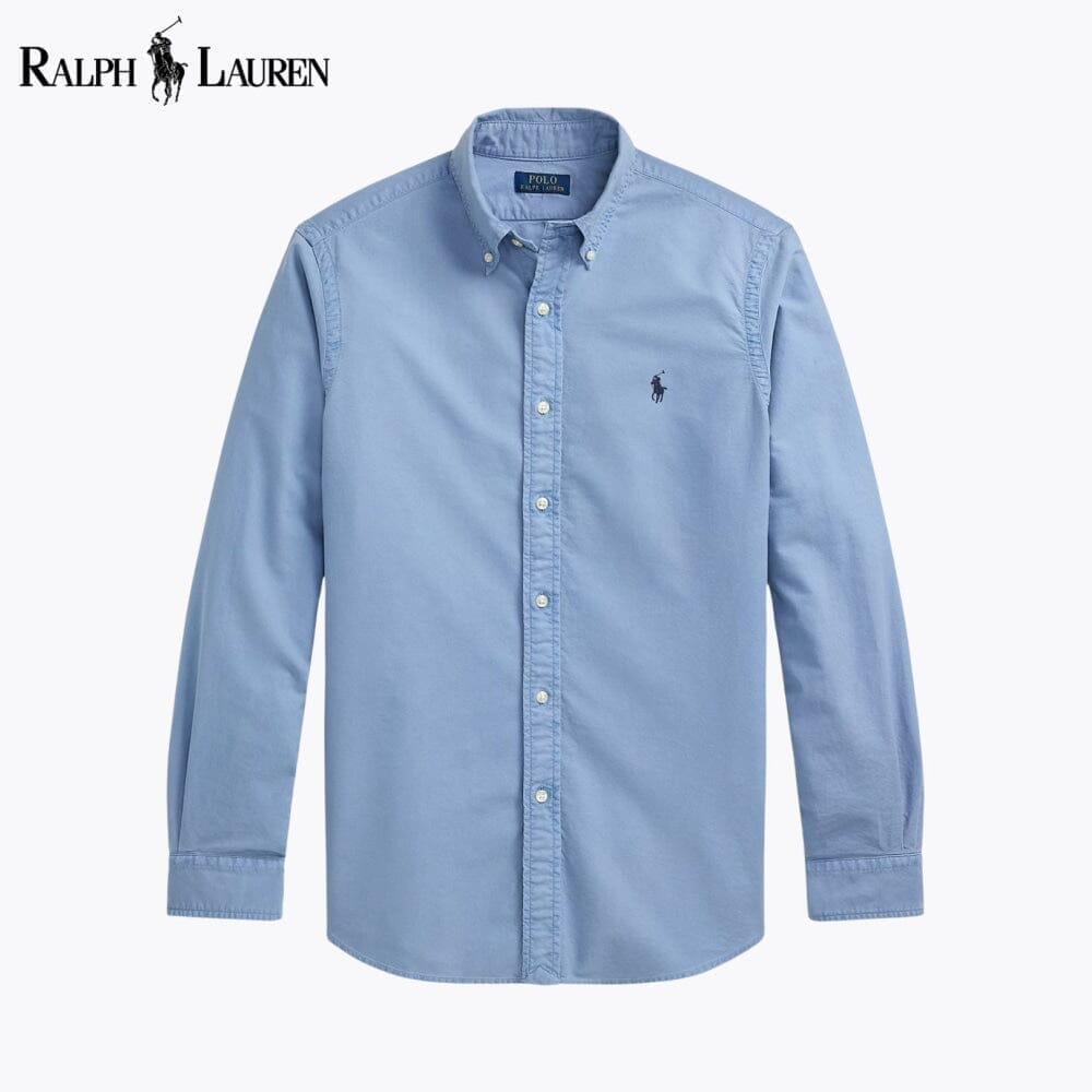 Ralph Lauren Slim Fit Stückgefärbtes Oxford-Hemd