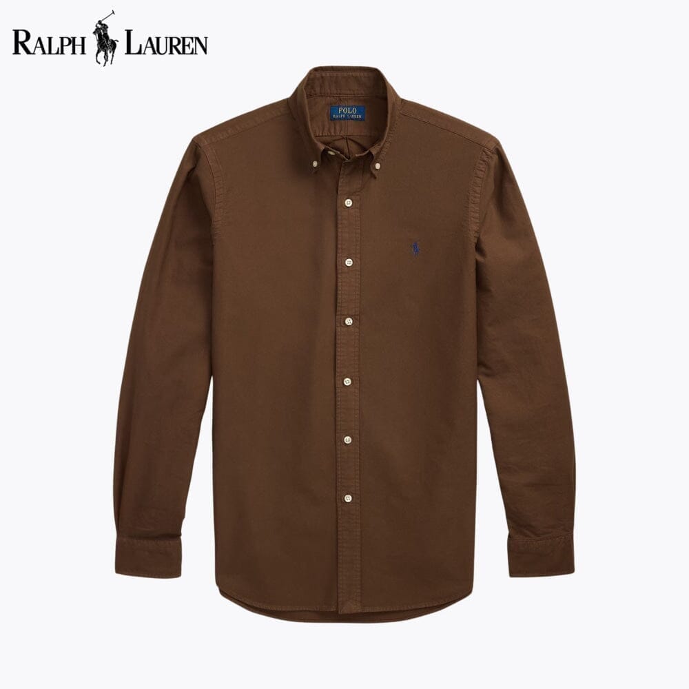Ralph Lauren Slim Fit Stückgefärbtes Oxford-Hemd