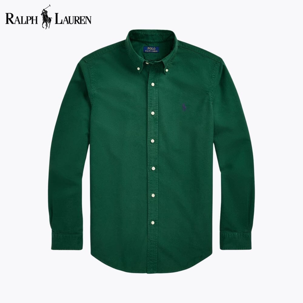 Ralph Lauren Slim Fit Stückgefärbtes Oxford-Hemd