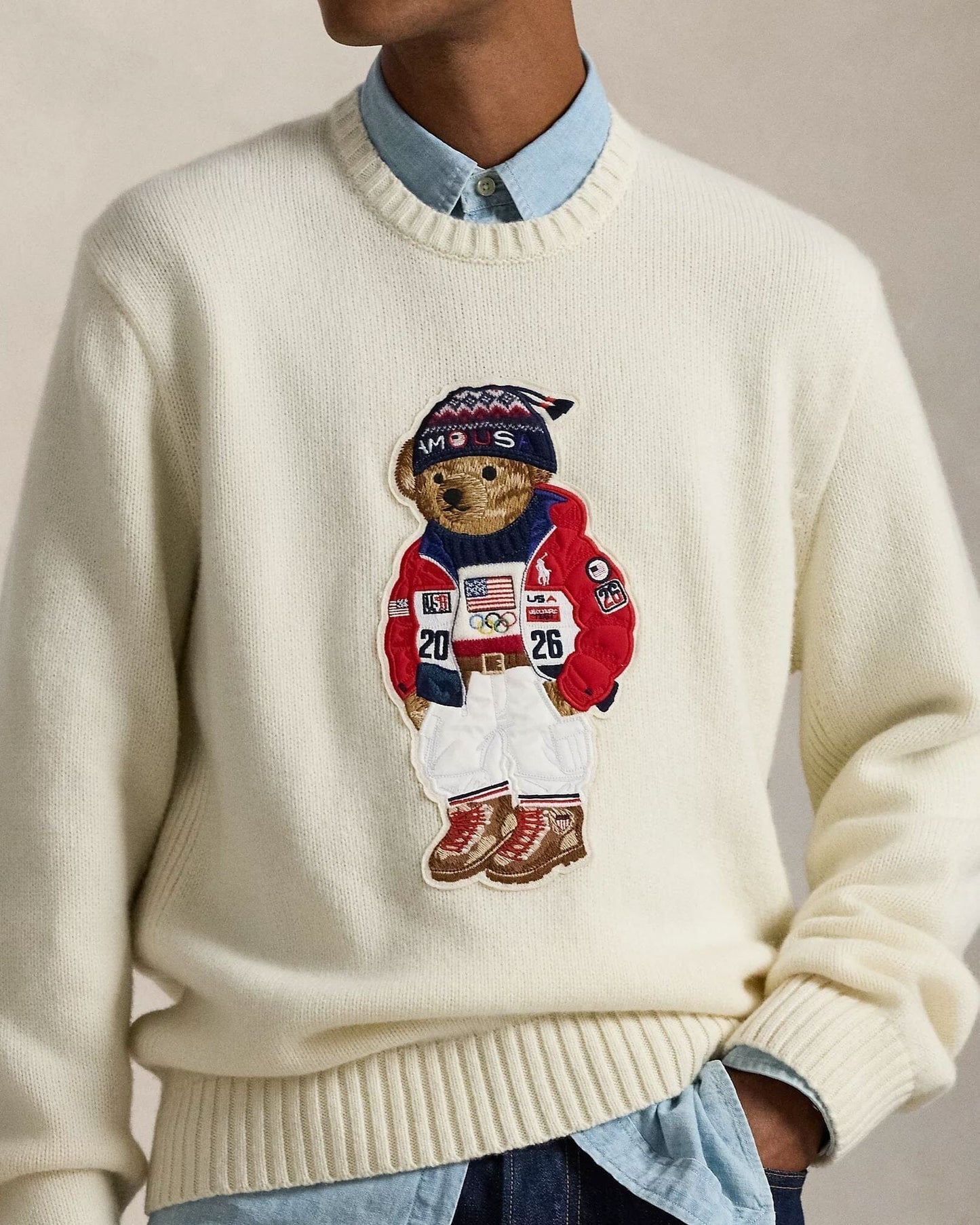 Ralph Lauren Team Usa Polo Bear Pullover