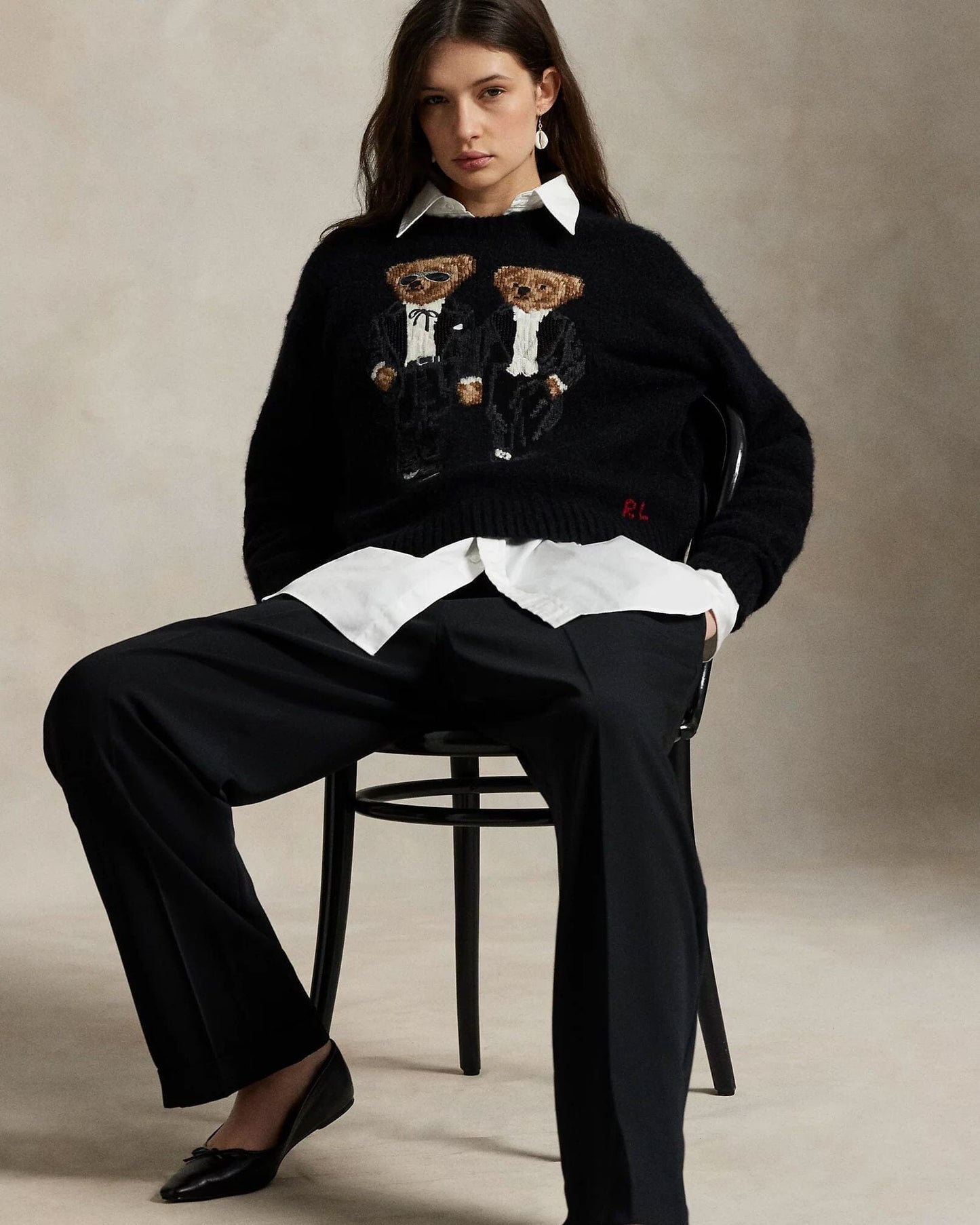 Ralph Lauren The Ralph & Ricky Tuxedo Bear Pullover