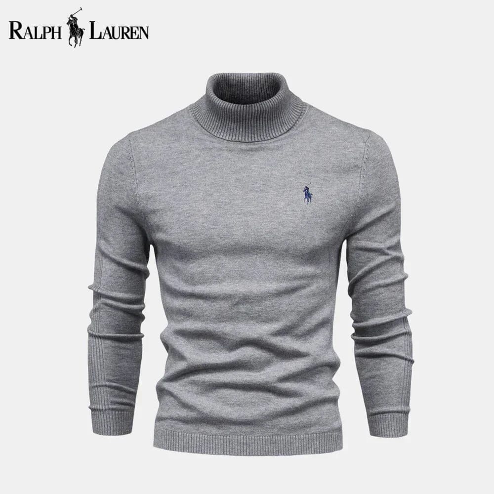 Ralph Lauren Rollkragenpullover mit Zopfmuster aus Wolle