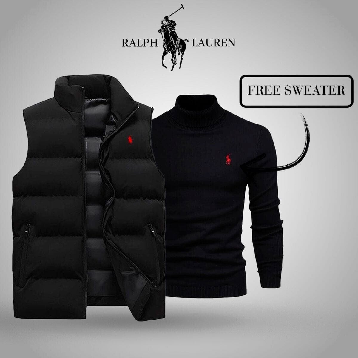 Ralph Lauren Weste + exklusiver kostenloser Pullover (Ausverkauf)