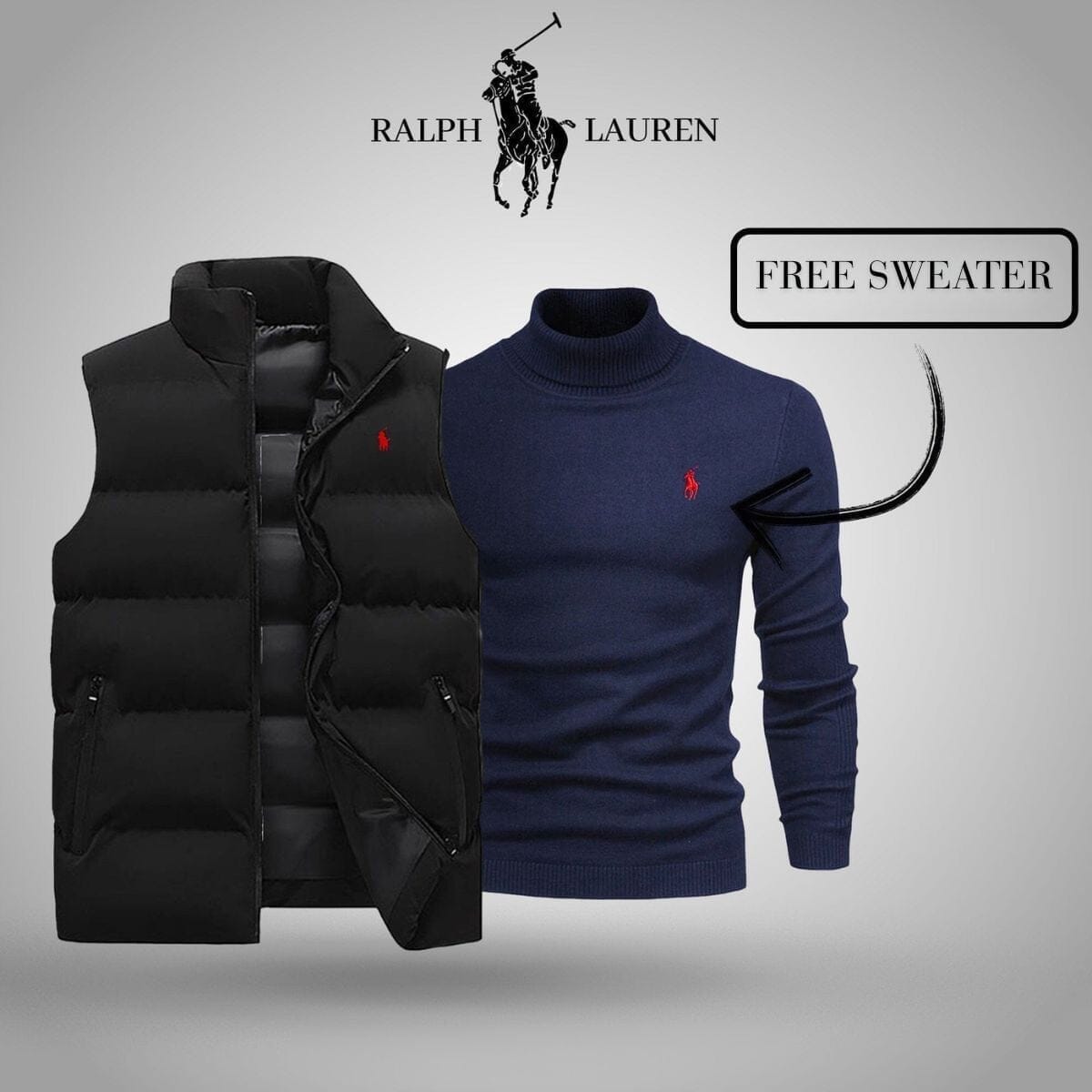 Ralph Lauren Weste + exklusiver kostenloser Pullover (Ausverkauf)