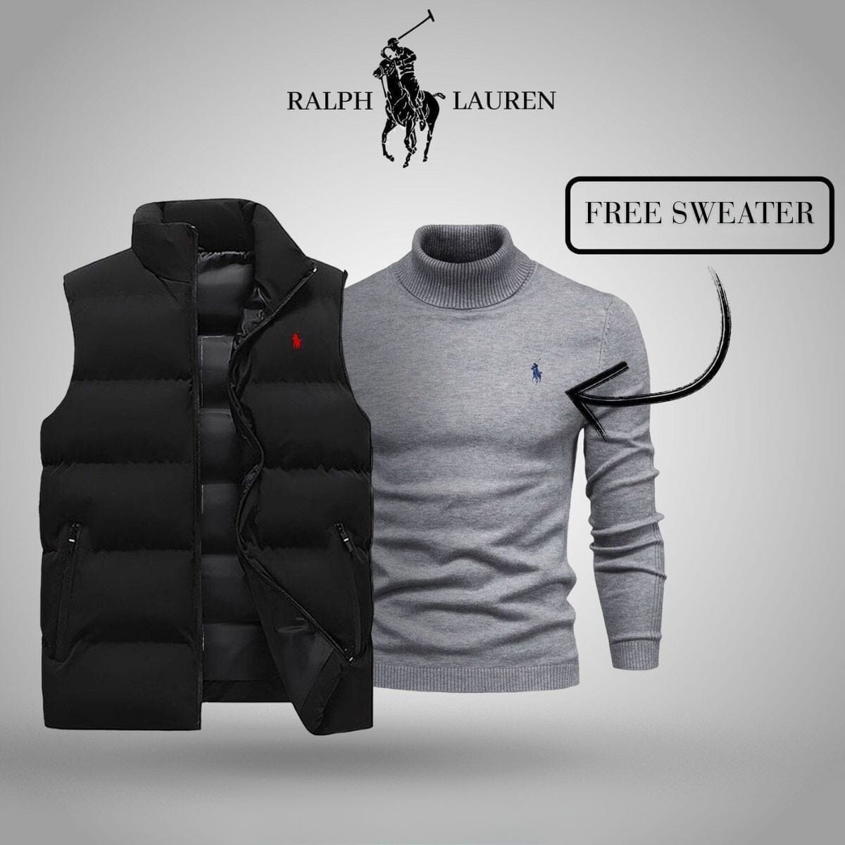 Ralph Lauren Weste + exklusiver kostenloser Pullover (Ausverkauf)