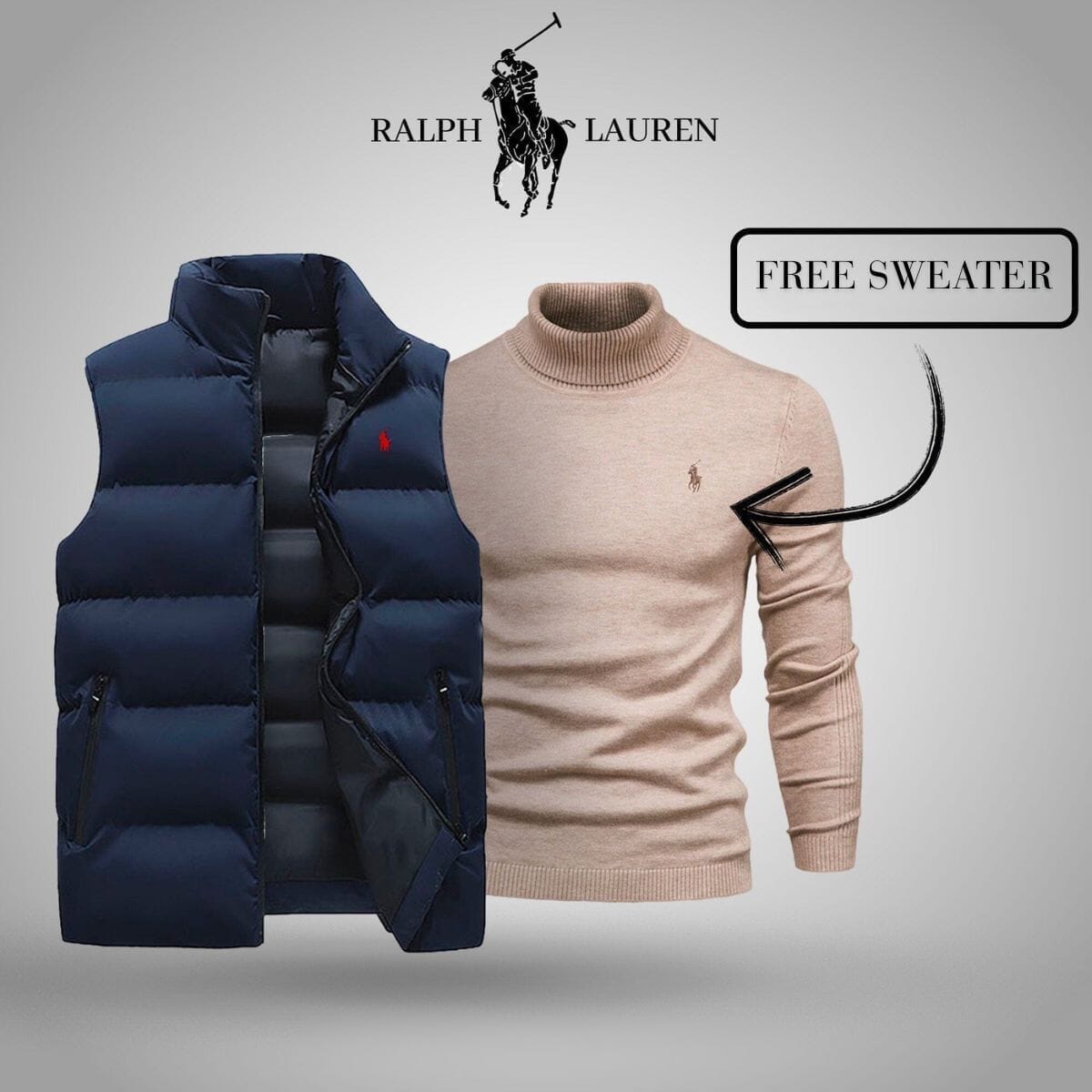 Ralph Lauren Weste + exklusiver kostenloser Pullover (Ausverkauf)