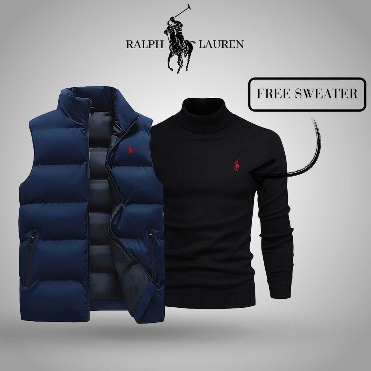 Ralph Lauren Weste + exklusiver kostenloser Pullover (Ausverkauf)