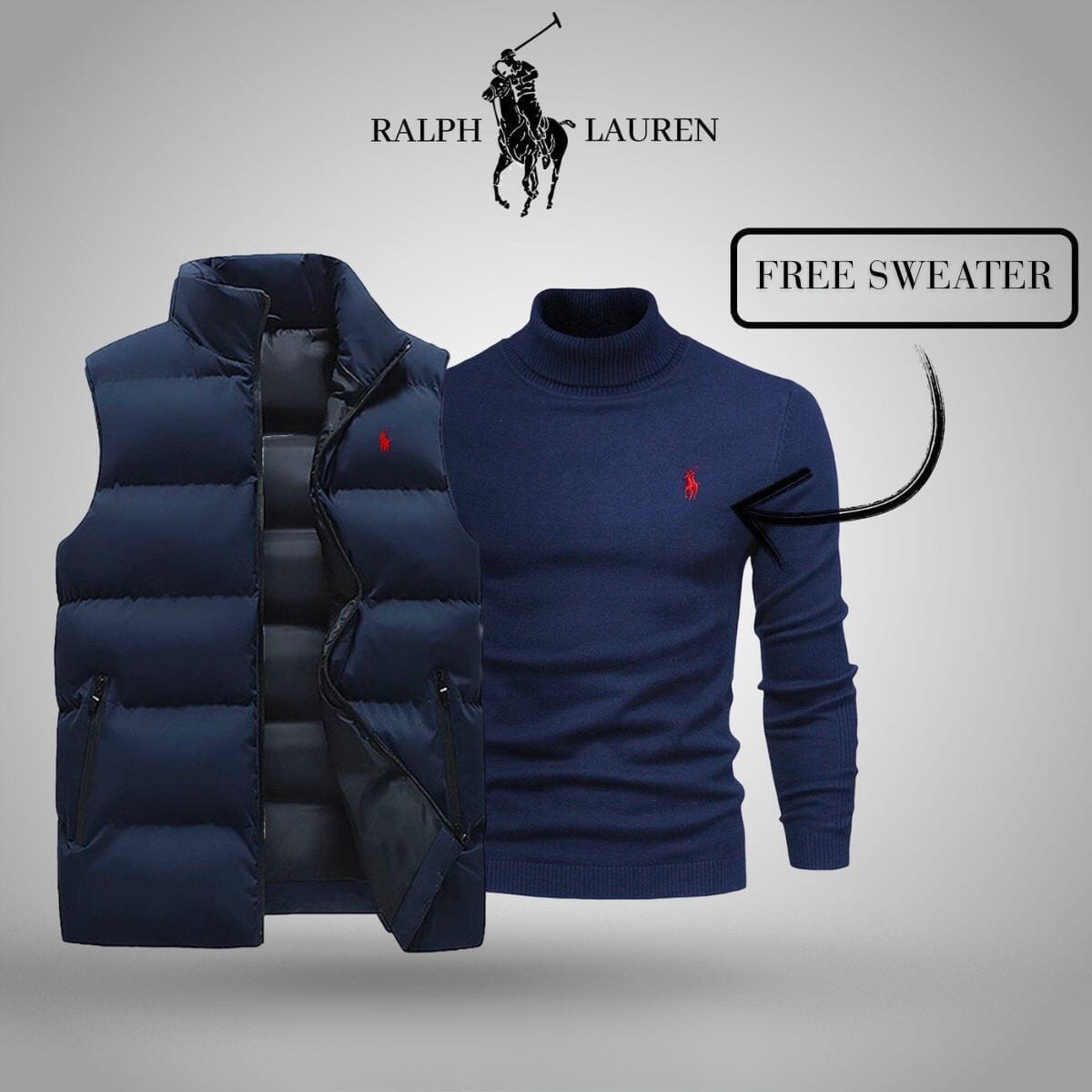 Ralph Lauren Weste + exklusiver kostenloser Pullover (Ausverkauf)