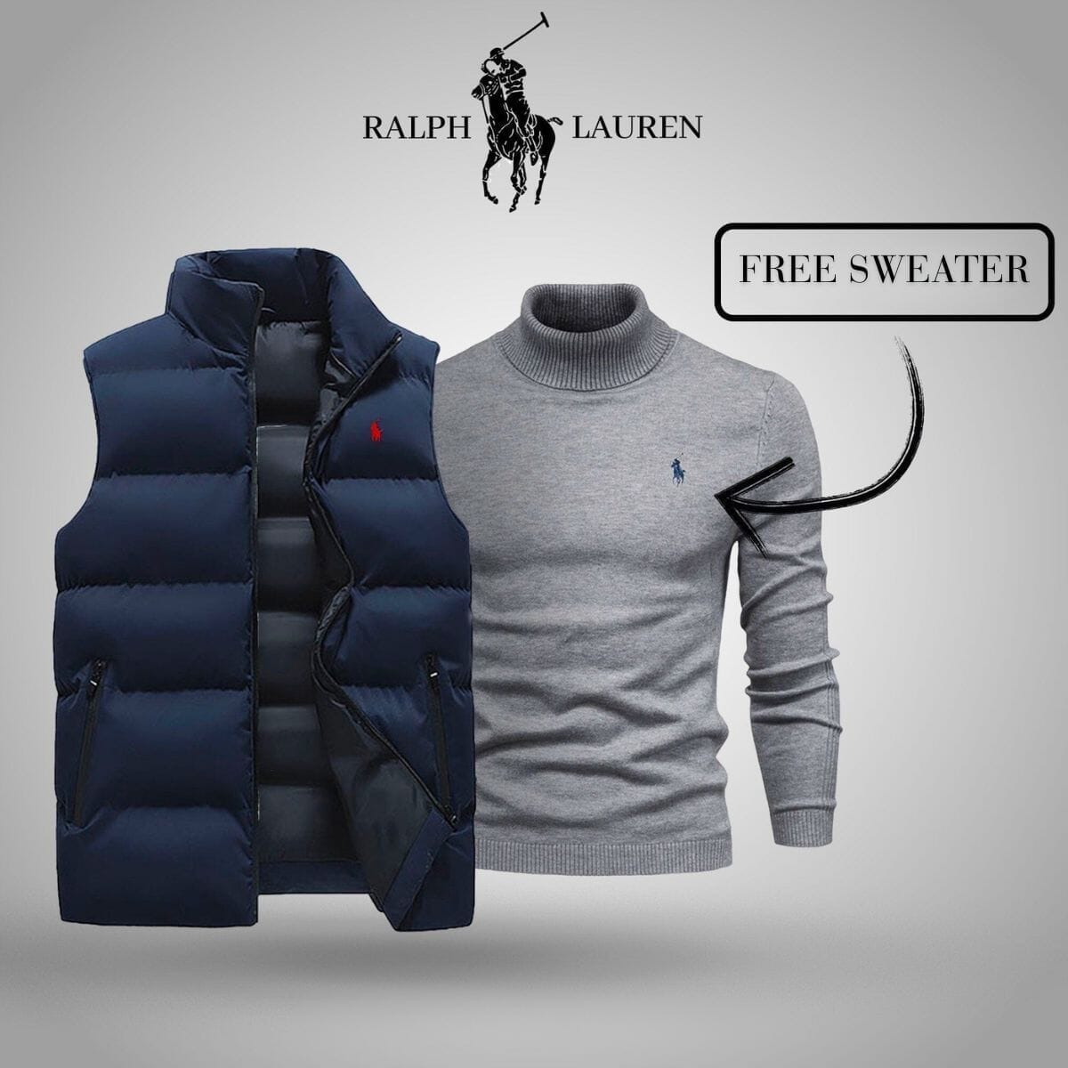 Ralph Lauren Weste + exklusiver kostenloser Pullover (Ausverkauf)