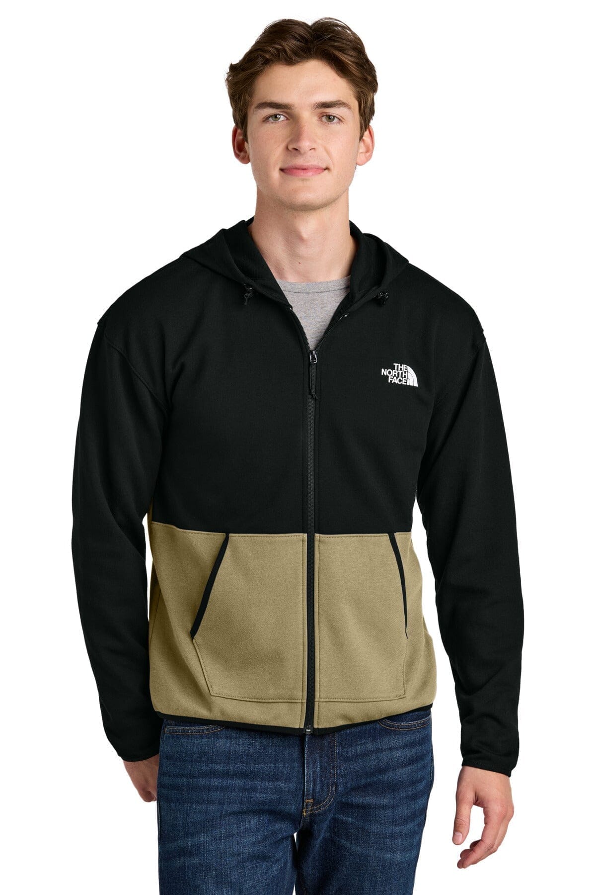 The North Face Doppelstrick-Hoodie mit durchgehendem Reißverschluss