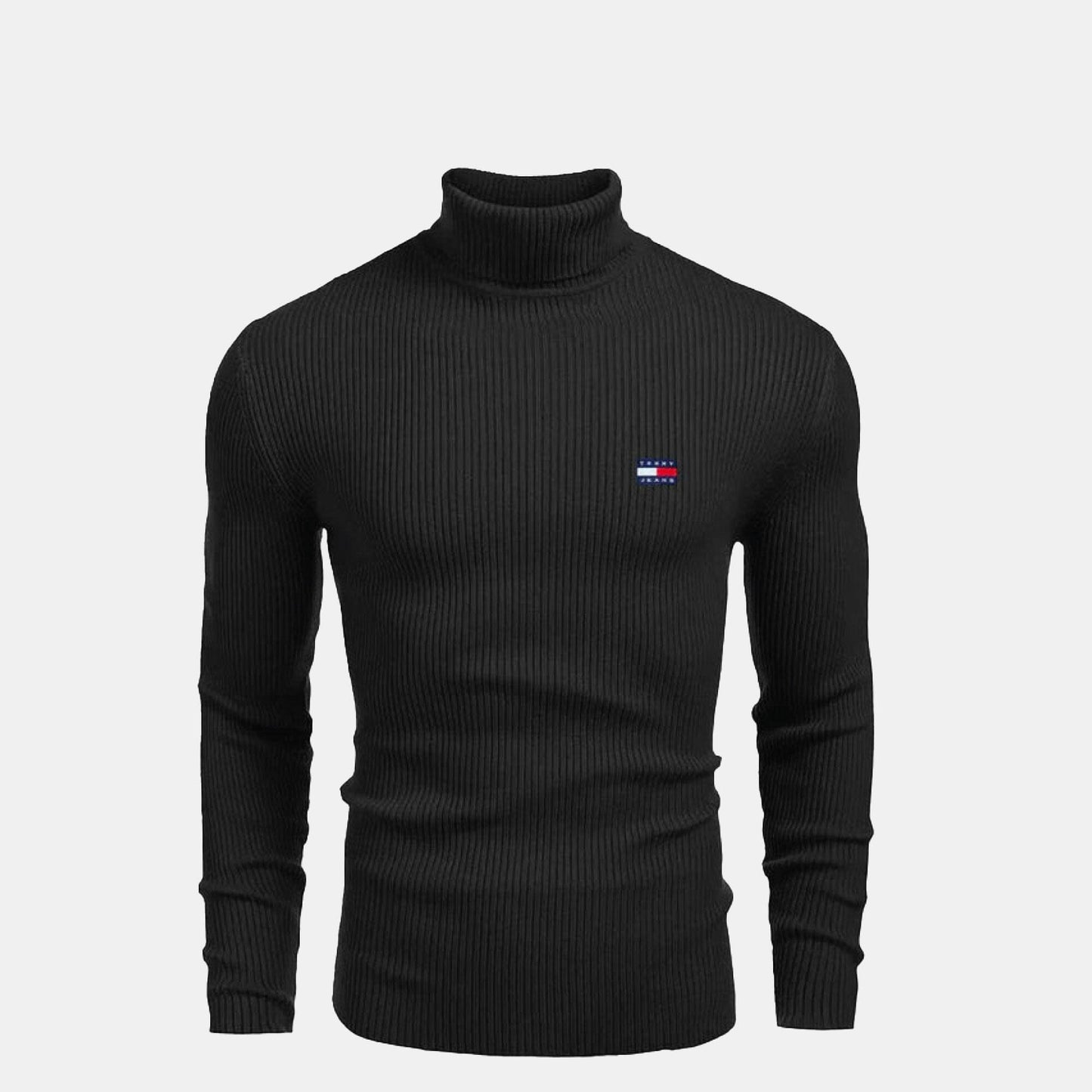Tommy Hilfiger Rollkragenpullover aus Wolle mit Zopfmuster