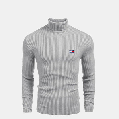Tommy Hilfiger Rollkragenpullover aus Wolle mit Zopfmuster